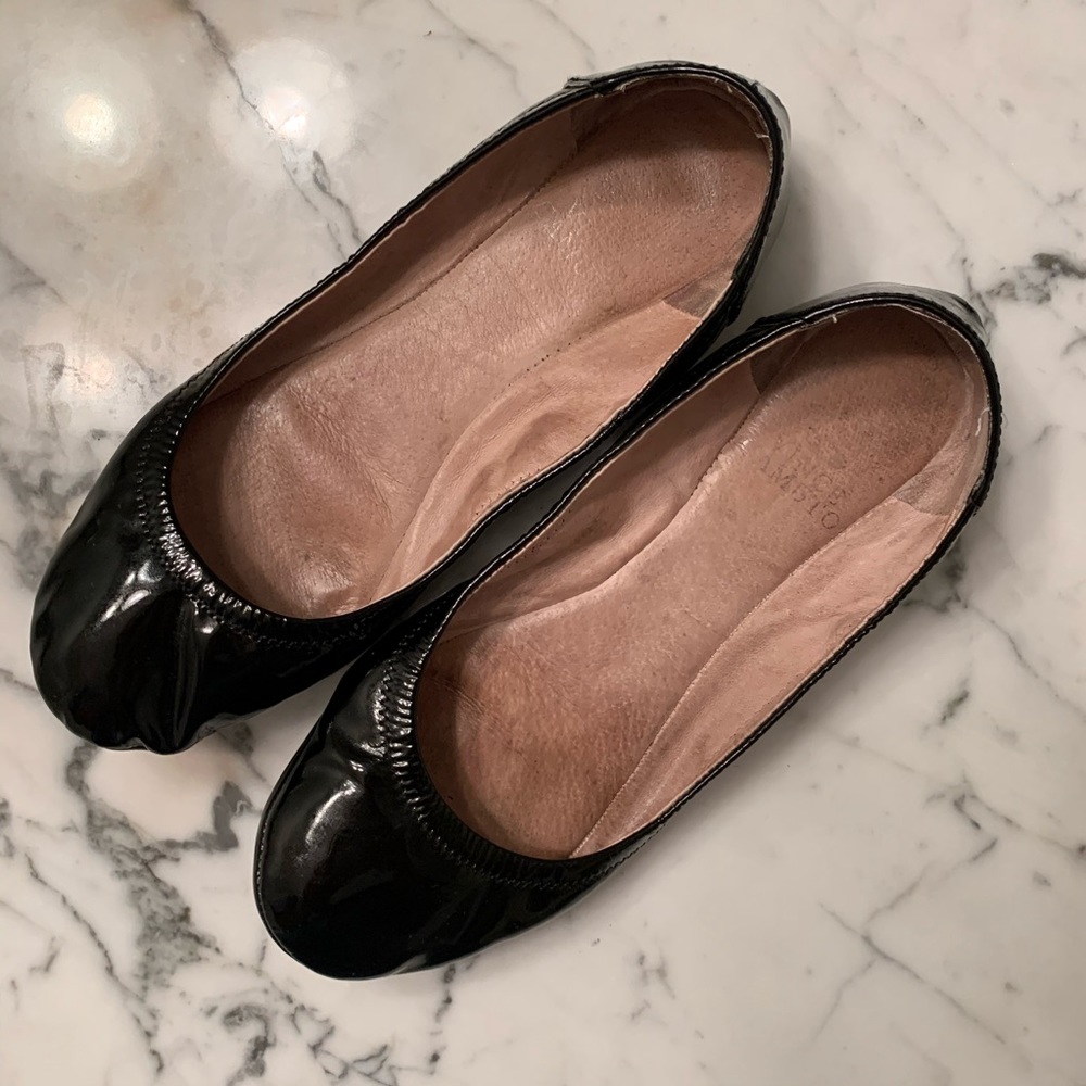 Black Patent Vince Camuto Flats Size 6
